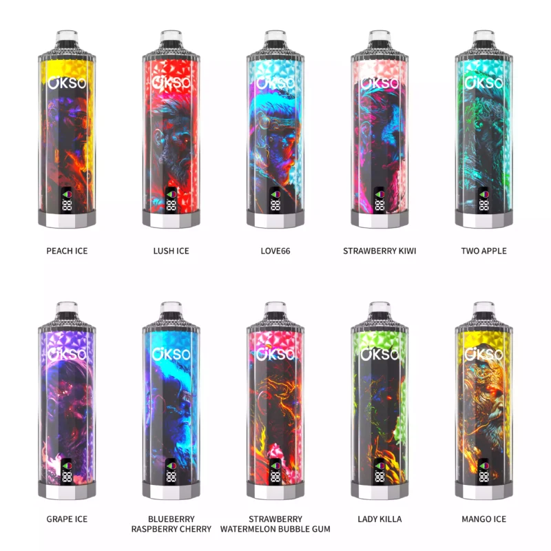OKSO Shisha Hookah Mega 50K Puffs Ten Unique Flavors Triple Mesh Coil for Dense and Flavorful Clouds 3 2 scaled