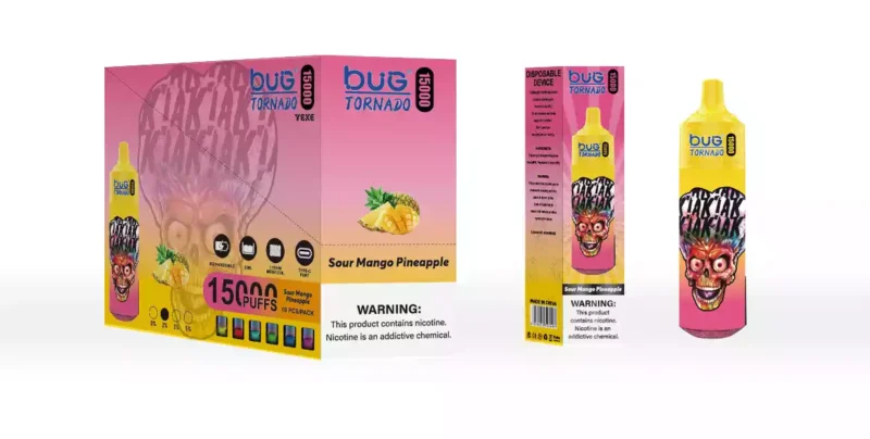 Unleash 15000 Puffs With Bug 02 Mesh Coil 20ml E Liquid Type C Rechargeable And Led Display 12