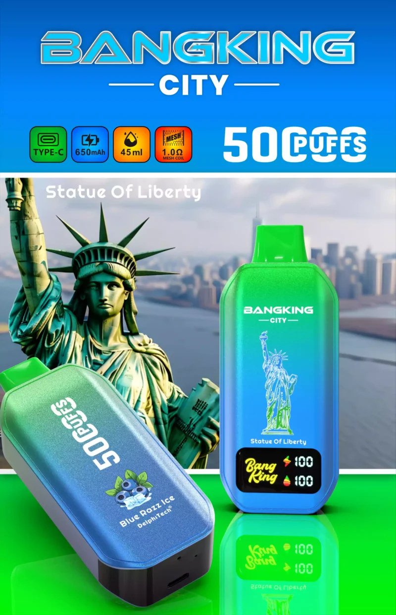 Value For Money BANG KING 50000 CITY BK5 CT Disposable Vape With 0 2 3 5 Nicotine Type C Charging 650mAh Battery 45ml E Liquid Bulk Purchase 2 scaled