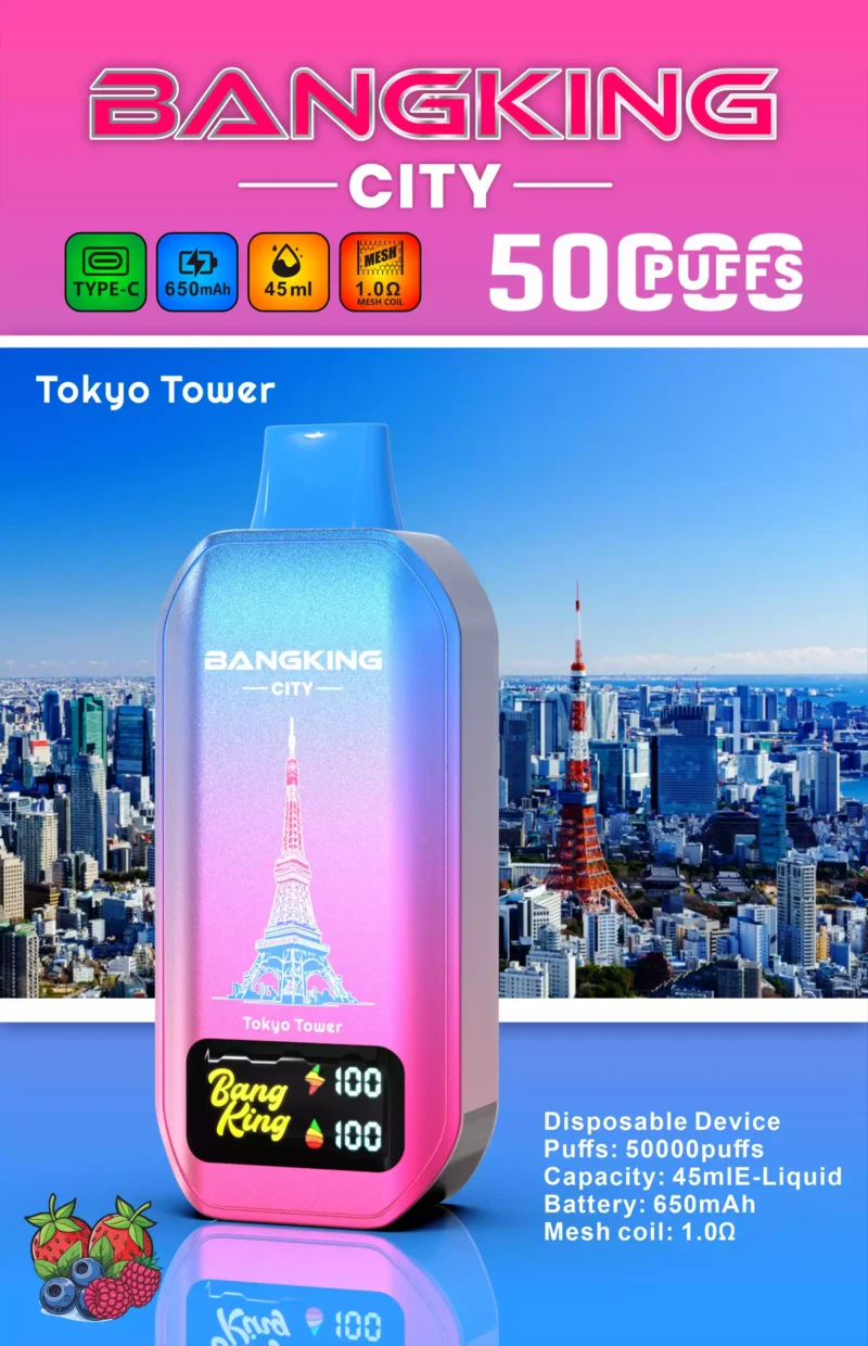 Value For Money BANG KING 50000 CITY BK5 CT Disposable Vape With 0 2 3 5 Nicotine Type C Charging 650mAh Battery 45ml E Liquid Bulk Purchase 7 scaled