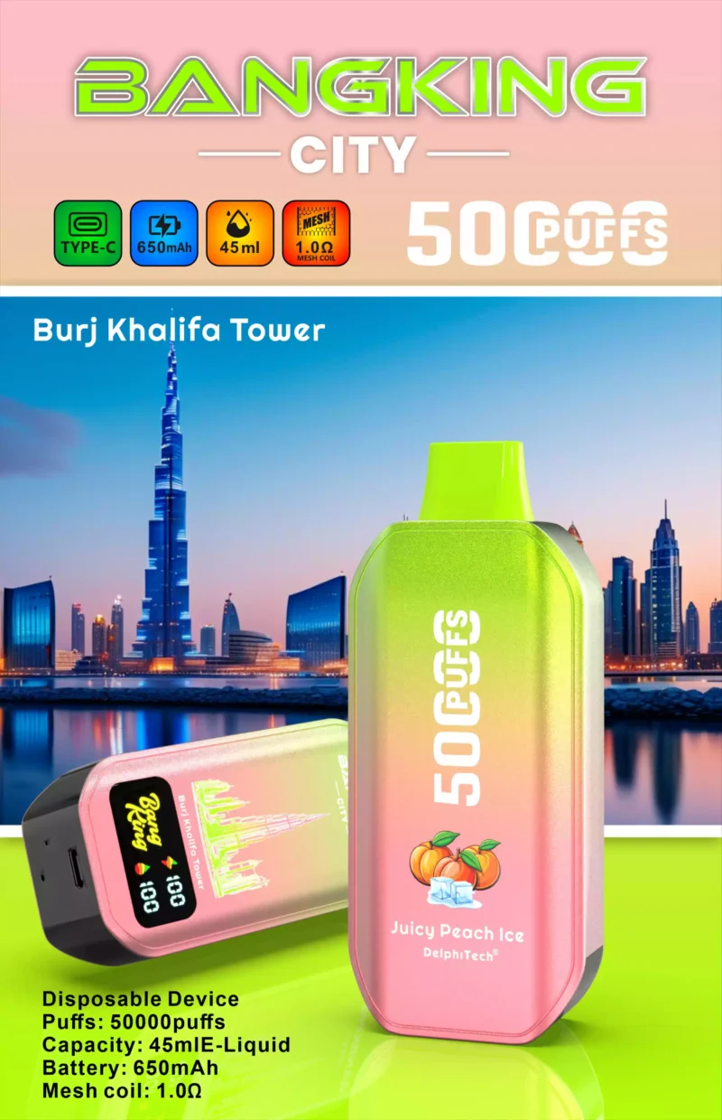Value For Money BANG KING 50000 CITY BK5 CT Disposable Vape With 0 2 3 5 Nicotine Type C Charging 650mAh Battery 45ml E Liquid Bulk Purchase 8 scaled