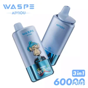 WASPE 3 In 1 60000 Puffs LED Display And Type C Charging Ensure Long Lasting Performance 36