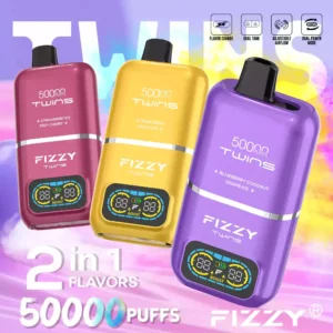FIZZY Twins 50000 Puffs 50ML E Liquid And 12 Flavors With Mesh Coil For Extended Vaping Pleasure 10