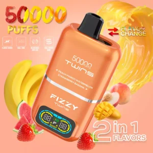 FIZZY Twins 50000 Puffs 50ML E Liquid And 12 Flavors With Mesh Coil For Extended Vaping Pleasure 15