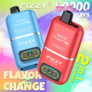 FIZZY Twins 50000 Puffs 50ML E Liquid And 12 Flavors With Mesh Coil For Extended Vaping Pleasure 16
