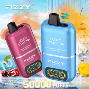 FIZZY Twins 50000 Puffs 50ML E Liquid And 12 Flavors With Mesh Coil For Extended Vaping Pleasure 17
