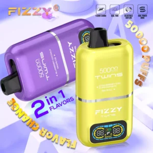 FIZZY Twins 50000 Puffs 50ML E Liquid And 12 Flavors With Mesh Coil For Extended Vaping Pleasure 2