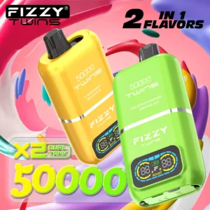 FIZZY Twins 50000 Puffs 50ML E Liquid And 12 Flavors With Mesh Coil For Extended Vaping Pleasure 22
