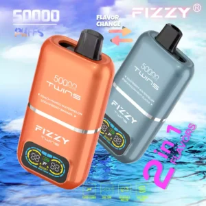 FIZZY Twins 50000 Puffs 50ML E Liquid And 12 Flavors With Mesh Coil For Extended Vaping Pleasure 32