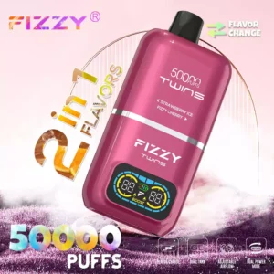 FIZZY Twins 50000 Puffs 50ML E Liquid And 12 Flavors With Mesh Coil For Extended Vaping Pleasure 48