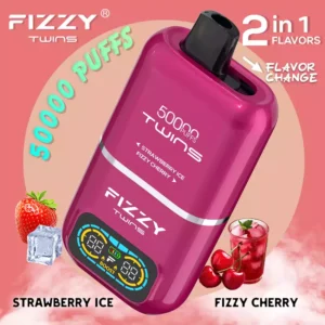 FIZZY Twins 50000 Puffs 50ML E Liquid And 12 Flavors With Mesh Coil For Extended Vaping Pleasure 53