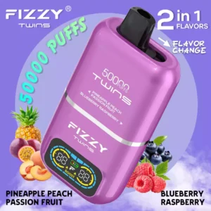 FIZZY Twins 50000 Puffs 50ML E Liquid And 12 Flavors With Mesh Coil For Extended Vaping Pleasure 8